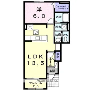 アルバーダⅡ【1階】の間取り
