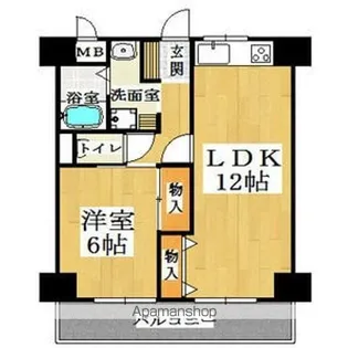 ロベリア弐番館【5階】の間取り