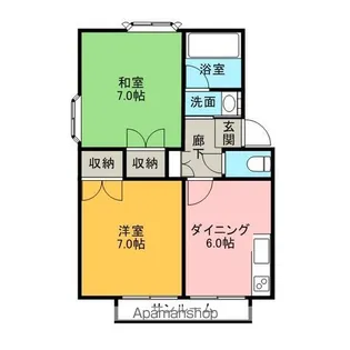 コーポHILL TOP【103号室】の間取り