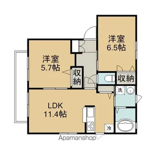 ヴェリタ霞Ⅲ【1階】の間取り