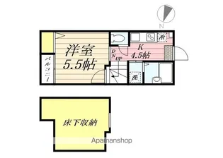パームテラス博多駅前【102号室】の間取り