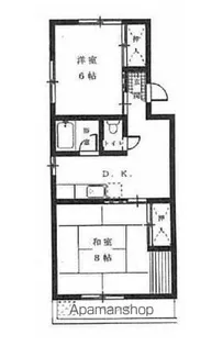 コーポナガトモ【405号室】の間取り