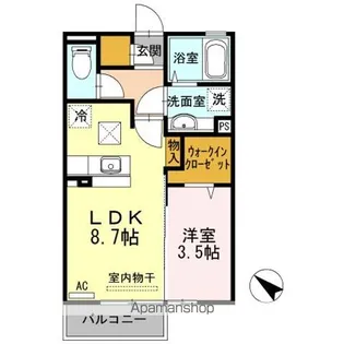 フェアプラッツ B棟【1階】の間取り