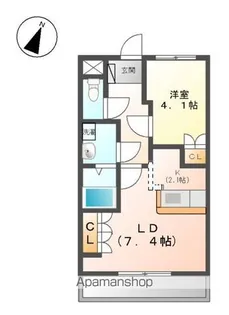 わかくさハイツ西可児【1階】の間取り