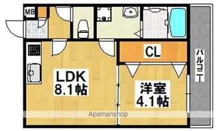 ドルチェ石津【302号室】の間取り