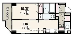 CASSIA車道(旧:クリオ車道)【14階】の間取り