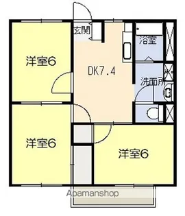ブラウンシャトー【203号室】の間取り