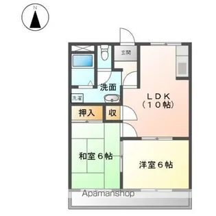 ファイン梅森【1階】の間取り