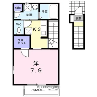 ラフレシール【2階】の間取り