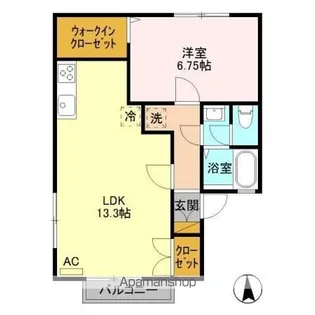 クレストファイブ A【101号室】の間取り