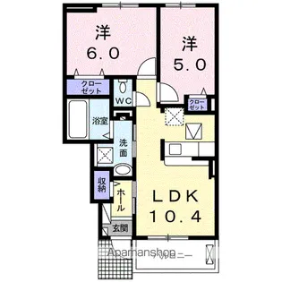 ルミナーレ【1階】の間取り