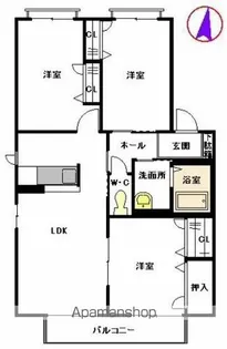 エコロジースクエア須玖南 B棟【204号室】の間取り