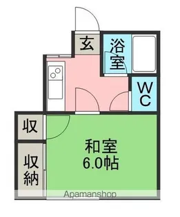 光コーポB【8号室】の間取り