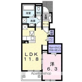 グランディル【1階】の間取り