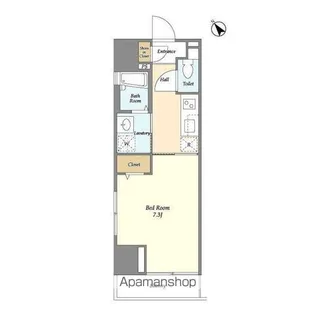 リバーレ日本橋三越前【5階】の間取り