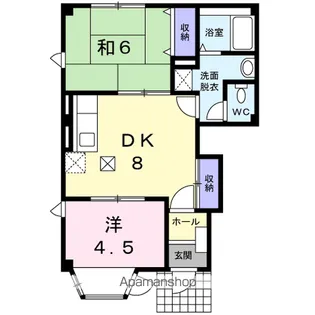 プレミール・メゾン沖代Ⅰ【1階】の間取り