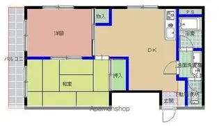 TR・南天神【3階】の間取り