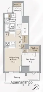 クロスレジデンス高田馬場【3階】の間取り