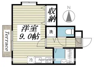 メゾン・ド・ヴィレ三軒茶屋【1階】の間取り