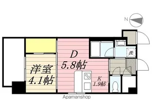福岡県福岡市博多区千代3丁目【マンション】の間取り