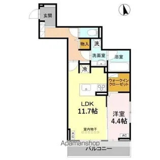 RESIDENCE KAZE 楓【2階】の間取り