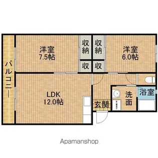パークタウンⅠ【3階】の間取り