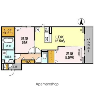 アーバンクロス【202号室】の間取り