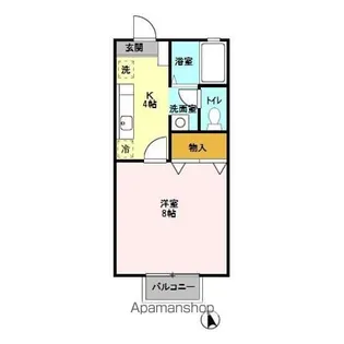 埼玉県深谷市西島5丁目【アパート】の間取り