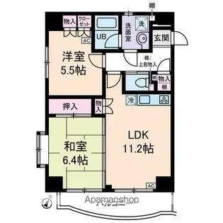 ハウス171【7階】の間取り