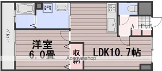 ロンディーネ福富Ⅰ【4階】の間取り