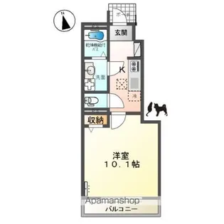 ルルド【1階】の間取り