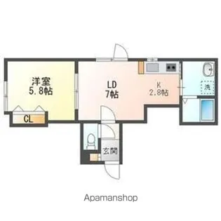 フェザ—63【2階】の間取り