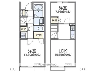 レオネクストブルーゼファー【107号室】の間取り