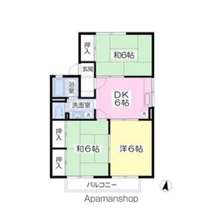 セジュールフジマツB【2階】の間取り