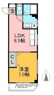 コーポエルフ【2階】の間取り
