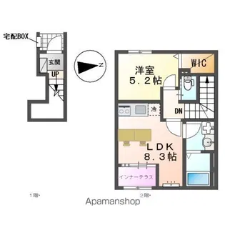 アウレリア【2階】の間取り