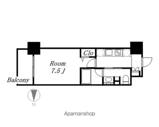パークアクシス名古屋山王橋【6階】の間取り