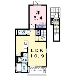 ジェルメ・メゾンⅡ【2階】の間取り
