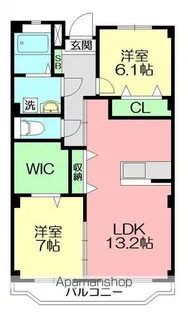 ルミエールⅡ【1階】の間取り
