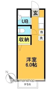 東京都世田谷区羽根木2丁目【アパート】の間取り