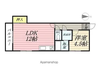 日野コープ今井【3階】の間取り