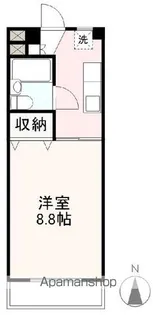 プレアール仏生山Ⅰ・Ⅱ【Ⅱ406号室】の間取り