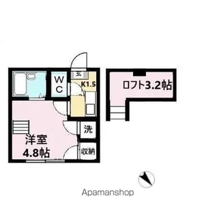 ビューコート小田原【2階】の間取り