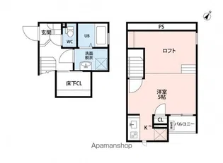 CB桶川駅前アルデ【105号室号室】の間取り