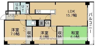 パークサイドブライトネス【4階】の間取り