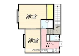 松原フラット【2階】の間取り