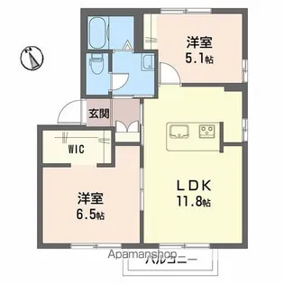 ガーデンパレス A棟【101号室】の間取り