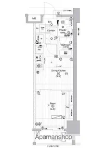 PREMIUM CUBE 亀戸【13階】の間取り
