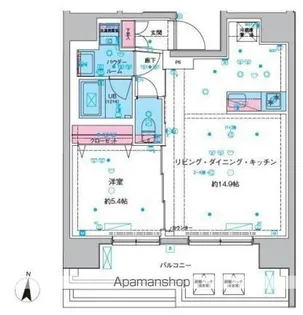 GENOVIA本所吾妻橋Ⅲ【12階】の間取り