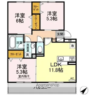 アリエッタ【3階】の間取り